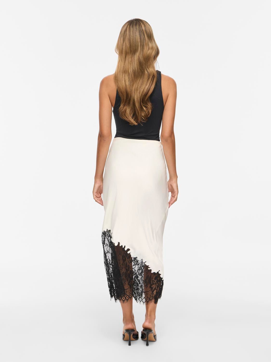 VILARA Midi Skirt - Birch - VERO MODA & VILA Bergvik